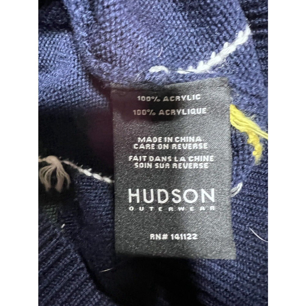 Hudson Outerwear Mens L Large Sweater Argyle Panther MMXVII - Picture 5 of 9